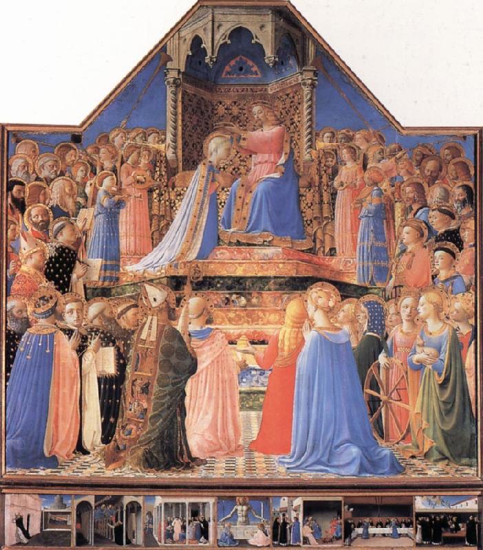 Fra Angelico The Coronation of the Virgin Norge oil painting art